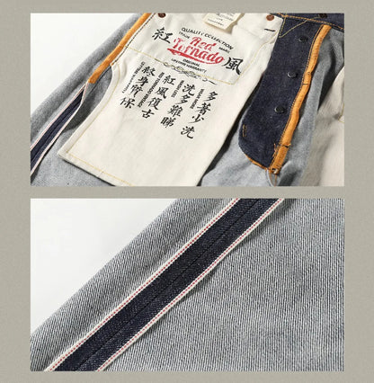 Red Tornado 55501 Men's Jeans 14oz Raw Red Line Selvedge Denim Pants