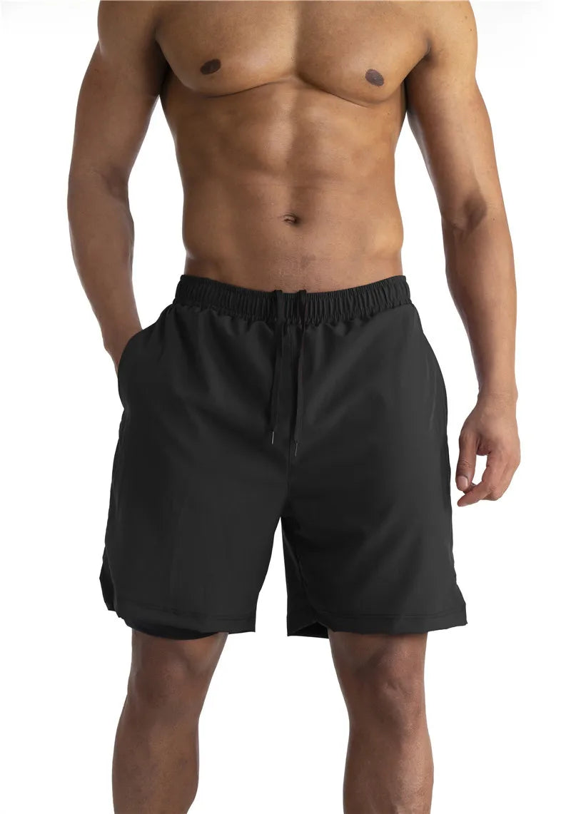 Running Shorts Men 2 in 1 Sports Jogging Fitness Shorts Training