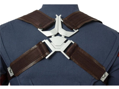 Captain Steven Rogers Cosplay Costume Adult Superhero Battle Uniform Costume Halloween Carnival Suits With Boots