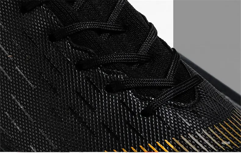 New Futstal FG/TF Orange Soccer Boots For Men High Top Men Soccer Cleats Football Trainers Men Sport Shoes zapatillas de futbol