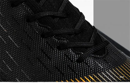 New Futstal FG/TF Orange Soccer Boots For Men High Top Men Soccer Cleats Football Trainers Men Sport Shoes zapatillas de futbol