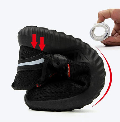 Work Safety Shoes Anti-Smashing Steel Toe Puncture Proof Construction Lightweight Breathable Sneakers Boots Men Women Air Light