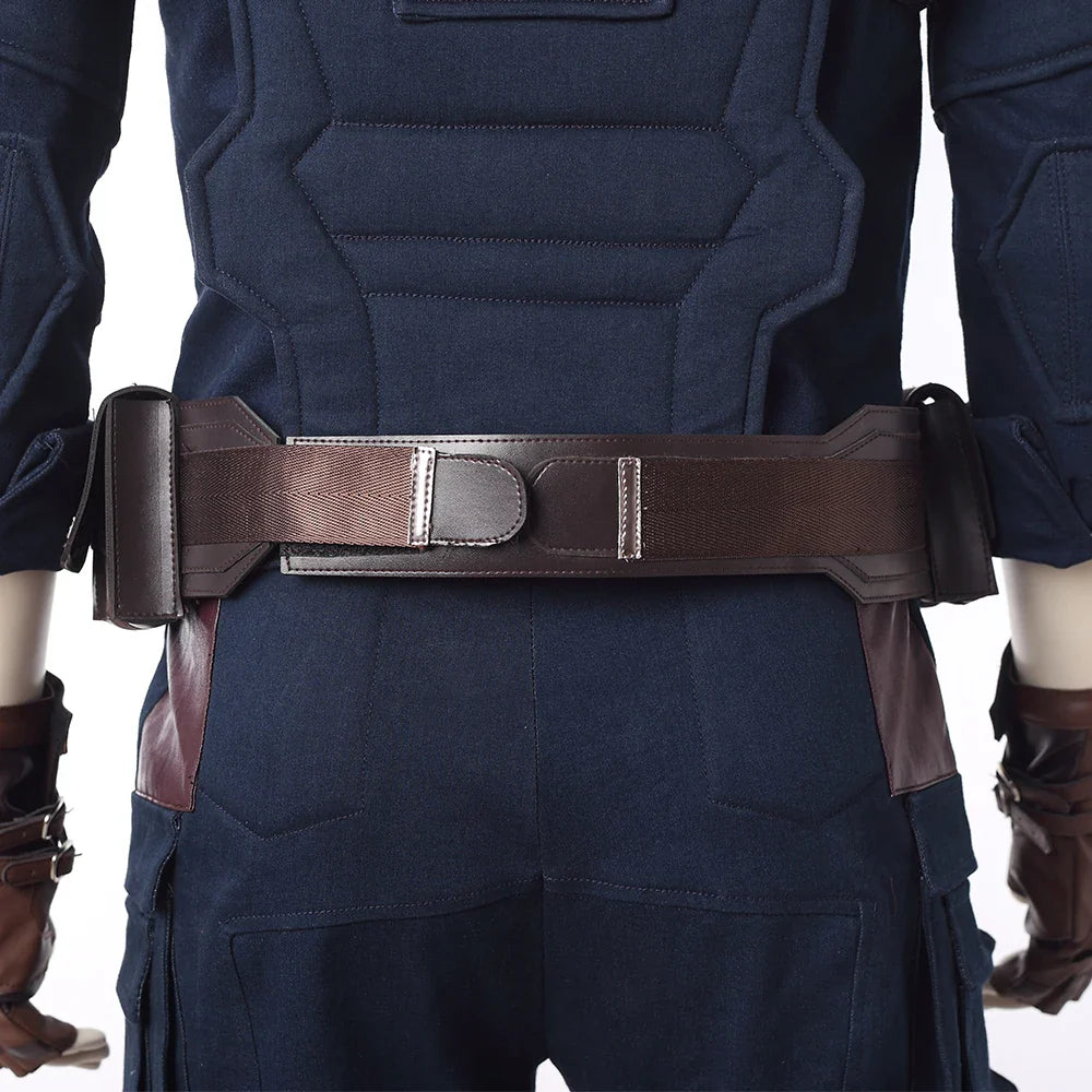Movie Infinity War Superhero Captain Steve Rogers Cosplay Costume Men Outfit for Adult Men Halloween Uniforms Free Custom Made