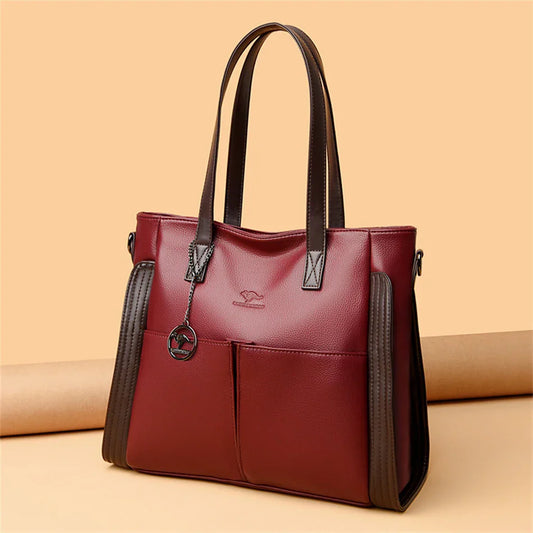 Women Fahsion Tote Bag Handbag Purses Large Luxury Designer Shopper Bag Soft Leather Branded Shoulder Crossbody Messenger Bag