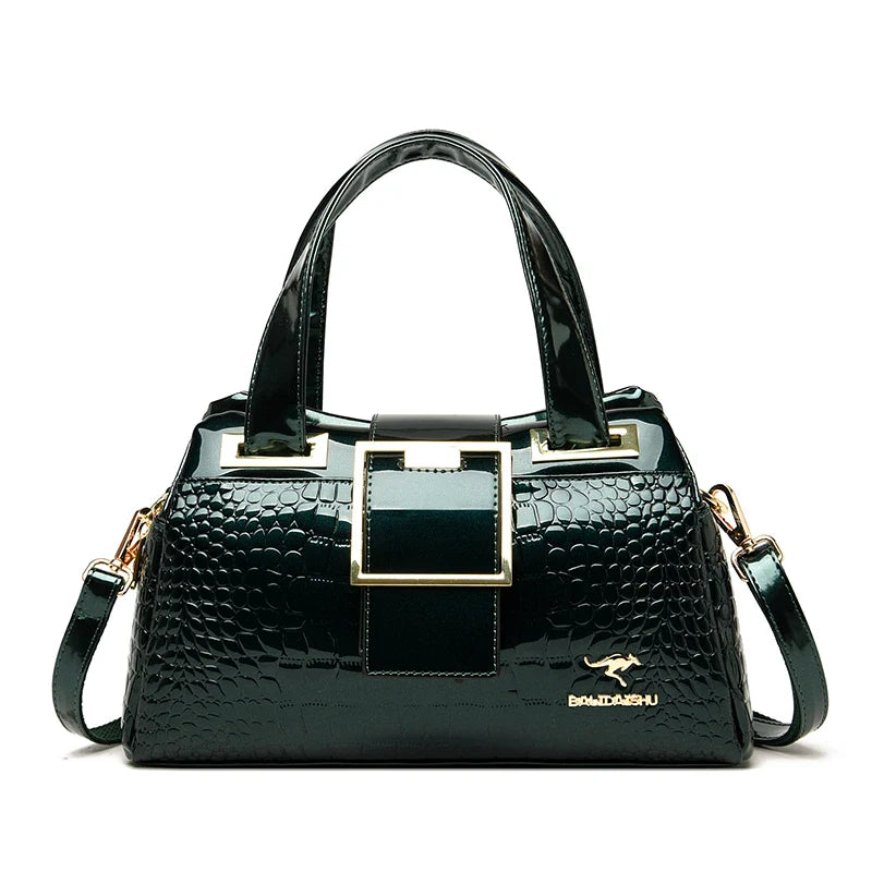 Luxury Designer Handbag Brand Crossbody Bags For Women 2024 New Crocodile Pattern Leather Shoulder Bags Casual Tote Bag Bolsos
