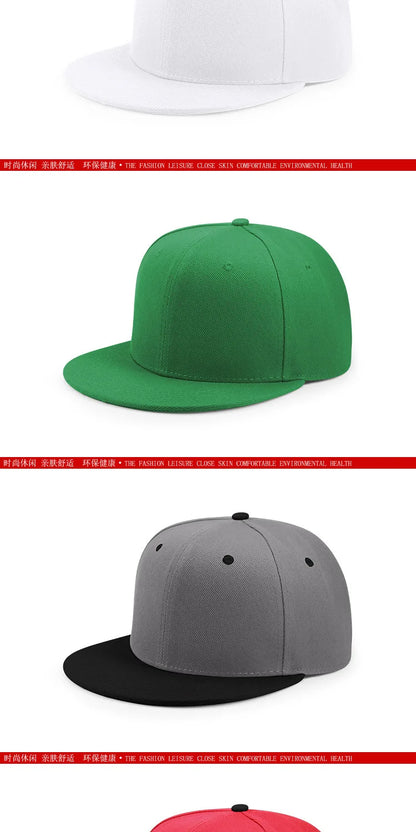 Man Plus Size Baseball Caps Adult Flat Peak Hip Hop Fitted Hat Men Women Large Size Snapback Cap size 6 3/4 to size 8