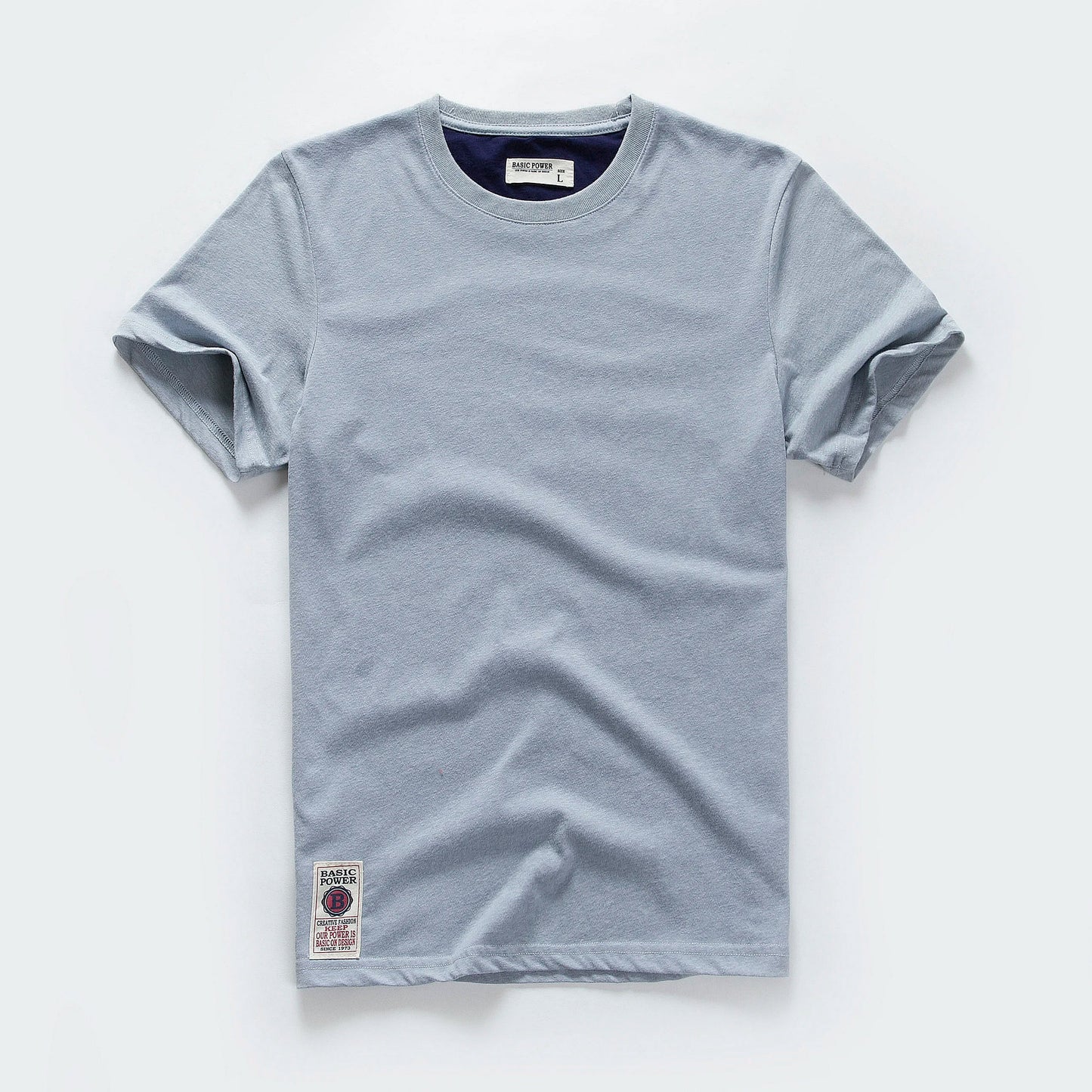 Men's T-shirt Cotton Solid Color t shirt Men Causal O-neck Basic Tshirt Male High Quality Classical Tops