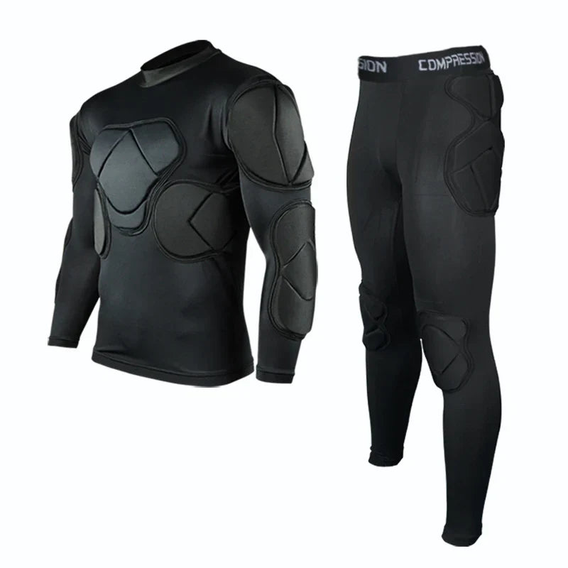 Men's Soccer Goalkeeper Jersey Training Uniform EVA Thick Sponge Protection Football Goalkeeper Uniform Sport Pants