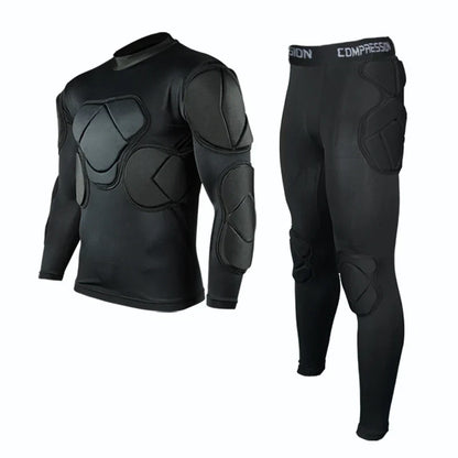 Men's Soccer Goalkeeper Jersey Training Uniform EVA Thick Sponge Protection Football Goalkeeper Uniform Sport Pants