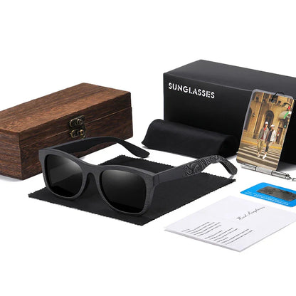Wooden Male Lady Sunglasses Men's Luxury Brand Designer Polarized Sun Glasses Vintage Sunglass Women Eyewear With paper Box