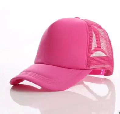 Free Custom Brand LOGO Text Design Personality DIY Trucker Hat AD Baseball Cap Men Women Blank Mesh Adjustable Hat