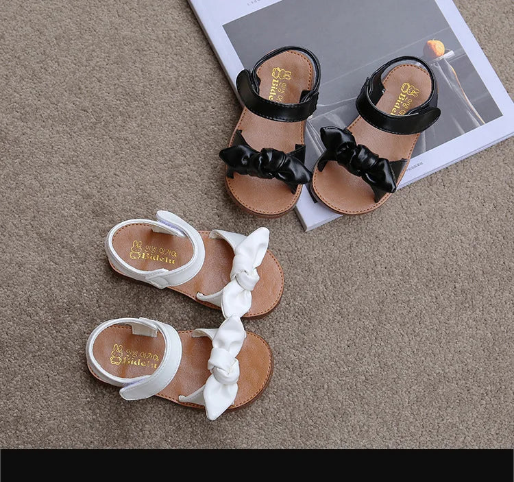 Girls Sandals Fashion Princess Classic Baby Girl Kids Summer Sandals Children Sweet Summer Shoes Soft 21-30 Hot Sale Bow-knot