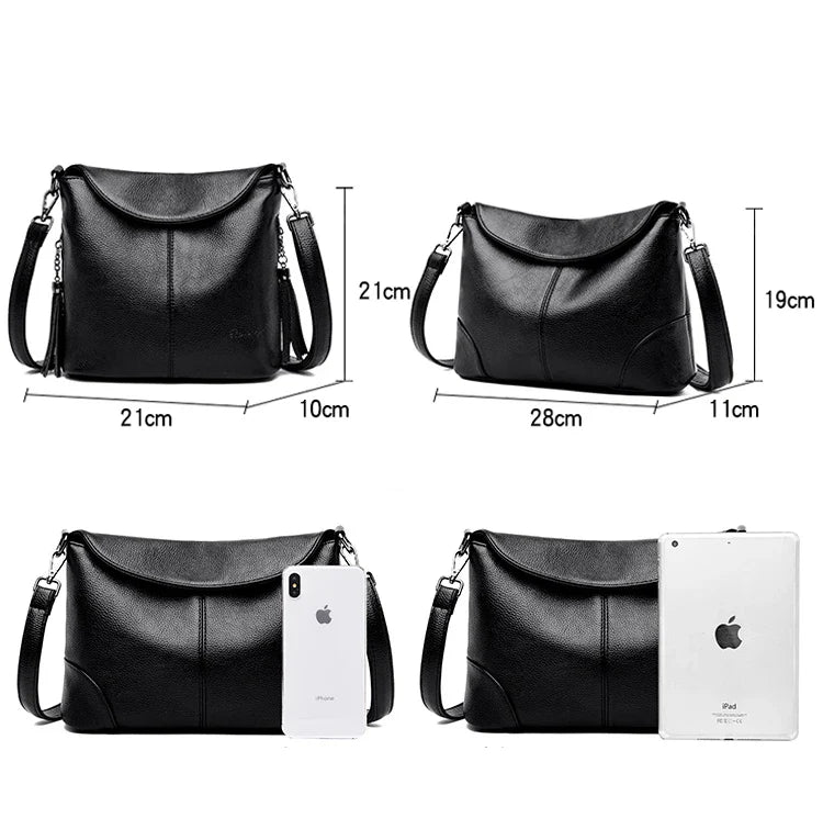 Soft Leather Crossbody Bags for Women 2024 Luxury Handbags Women Bags Designer Female Casual Hand Shoulder Bag bolsos de mujer