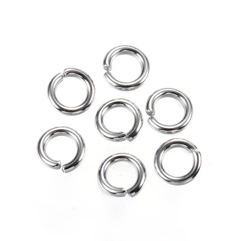304 Stainless Steel Jump Rings Close Unsoldered Jump Rings for Jewelry Accessories Lovers 4mm 5mm 6mm 7mm 8mm 9mm 10mm
