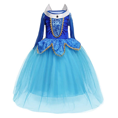 Princess Costume Girl Pink Princess Dress Aurora 3 4 5 6 7 8 9 10 Years