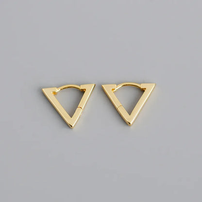 Real 100% 925 Sterling Silver Punk Hip-Hop Link Chain Gothic Studs Earrings for Fashion Women Jewelry Accessories 2022