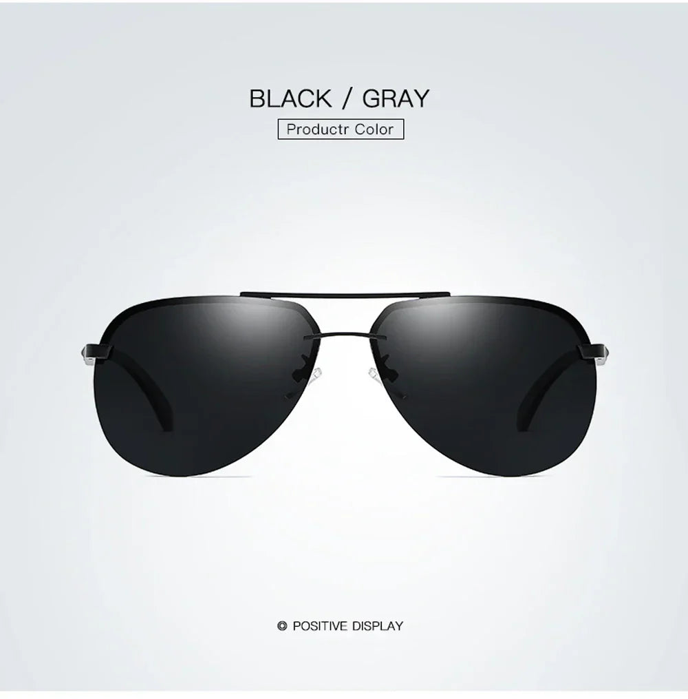 New Polarized Men Sunglasses Classic Driving Sun Glasses Metal Frame Mirror Lens Sunglasses Men/Women