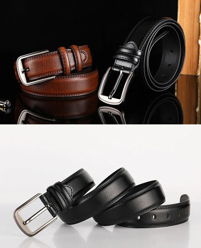 1Pc 3.7*110-130cm Men's 2nd Cowskin Leather Belts Male Designer Business Waistband Crafts for Adults Jeans Accessories