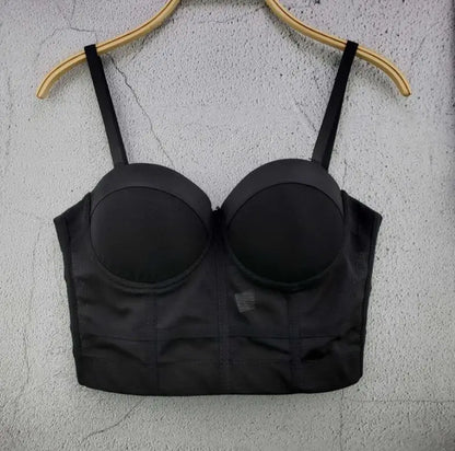 S M L XL 2XL 3XL Fashion Mesh Push Up Bralet Women's Corset Bustier Bra Night Club Party Sexy Cropped Top Vest fashion AW514