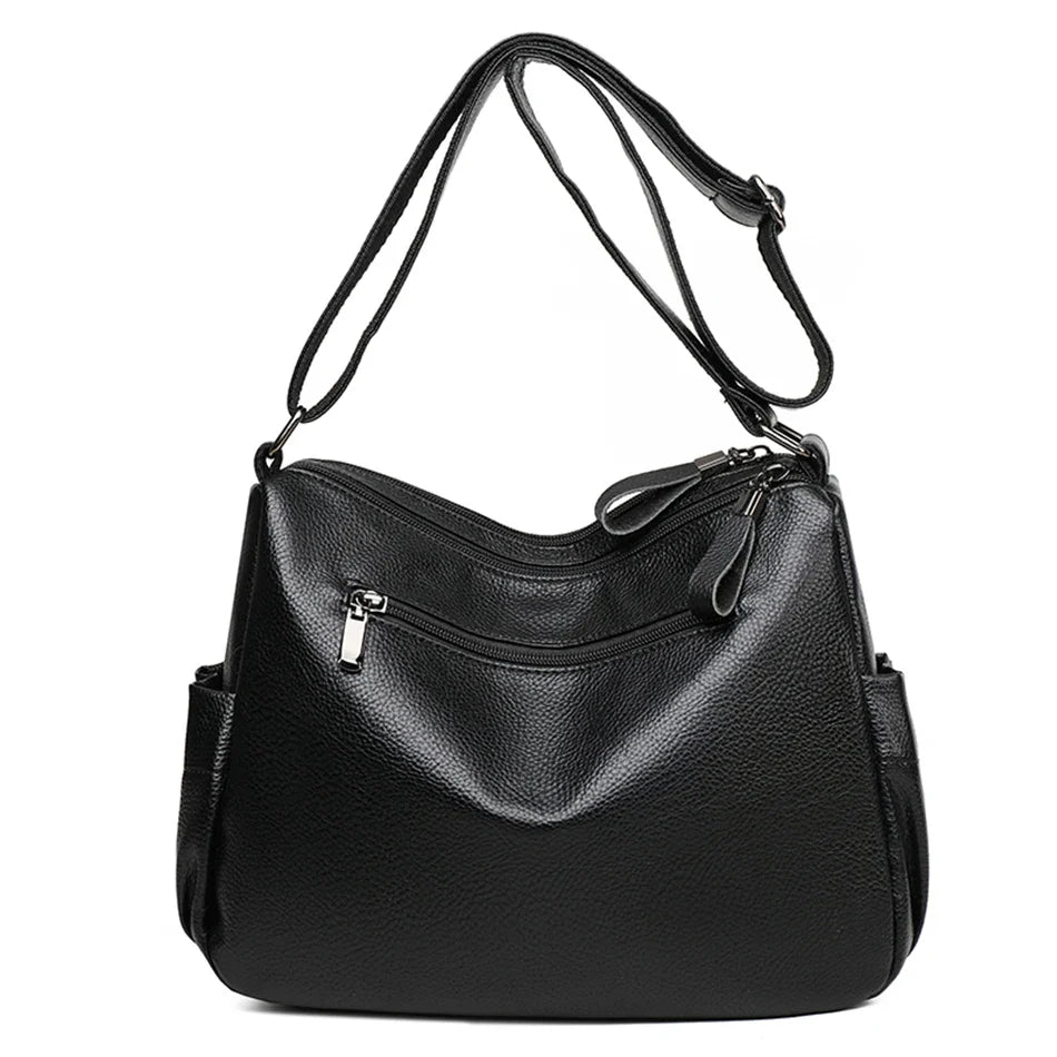 Classic Shoulder Bags High Quality Multi Pockets Soft Leather Crossbody Bags for Women 2024 Designer Luxury Handbags Purses