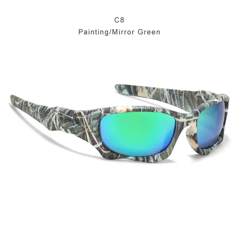 Outdoor Sports Polarized Sunglasses Men Curve Cutting Frame Stress-Resistant Lens Shield Sun Glasses Women KD0623