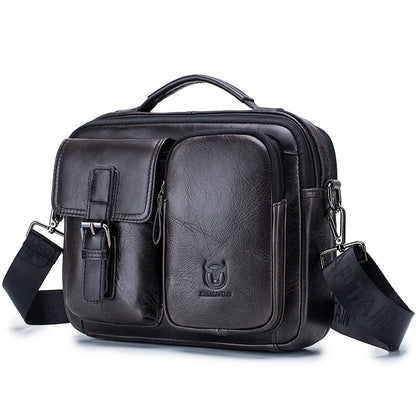 New Genuine Leather Men Crossbody Bag Male Briefcase Messenger Bag Casual Business Briefcase Style Men Shoulder Bag