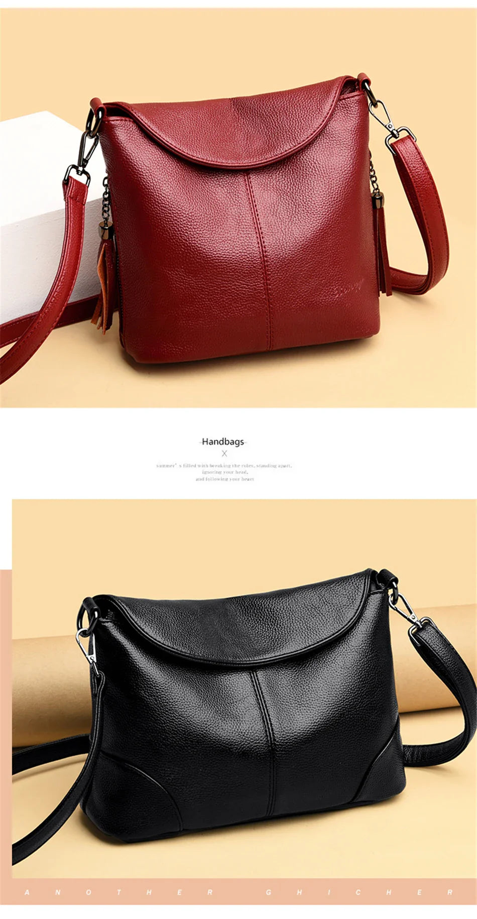 Soft Leather Crossbody Bags for Women 2024 Luxury Handbags Women Bags Designer Female Casual Hand Shoulder Bag bolsos de mujer