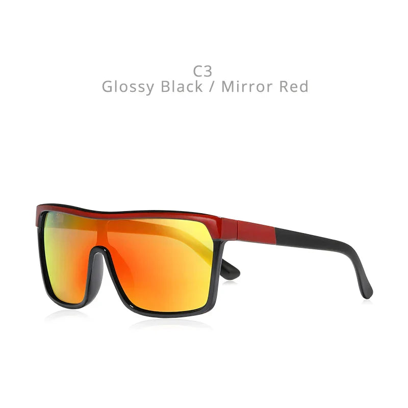 Flynn Style Sunglasses Men Plus Shape Outdoor Anti-reflective Sun Glasses Women with Peanut Box