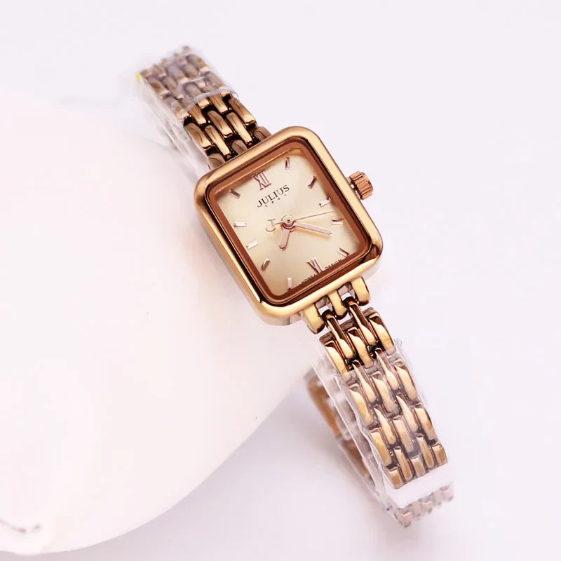 Top Julius Mini Lady Women's Watch Japan Quartz Elegant Fashion Hours Clock Dress Bracelet Chain School Girl's Birthday Gift