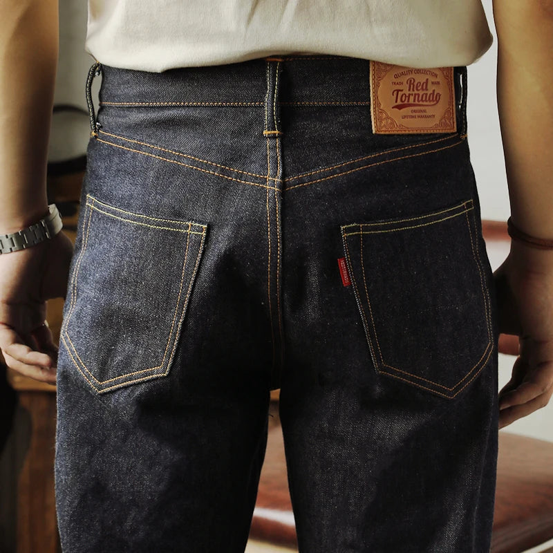 Red Tornado 55501 Men's Jeans 14oz Raw Red Line Selvedge Denim Pants