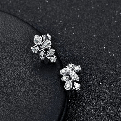 New Arrivals Moissanite Diamond 925 Sterling Silver Stud Earrings Passed Diamond Test Moissanite Fine Jewelry for Women Gift