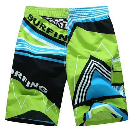 Summer Men Quick-drying Beachwear Plus Size Swimsuit Shorts Male Fashion Casual Loose Hawaii Printing Surf Board Shorts