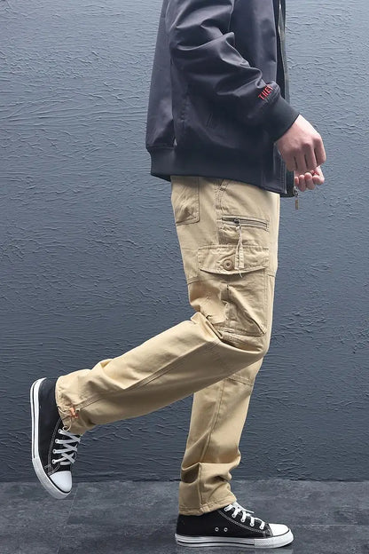 Big Size Men's Tactical Trousers Loose Casual Pants Running Overalls Men's Sweatpants Sports Hiking Outdoor Clothes Work Pants