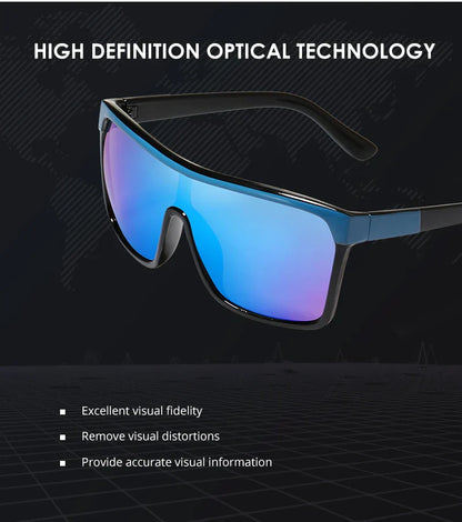 Flynn Style Sunglasses Men Plus Shape Outdoor Anti-reflective Sun Glasses Women with Peanut Box