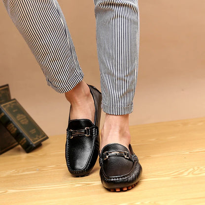 White Loafers for Men Size 48 Slip on Shoes Driving Flats Casual Moccasins for Men Comfy Male Loafers