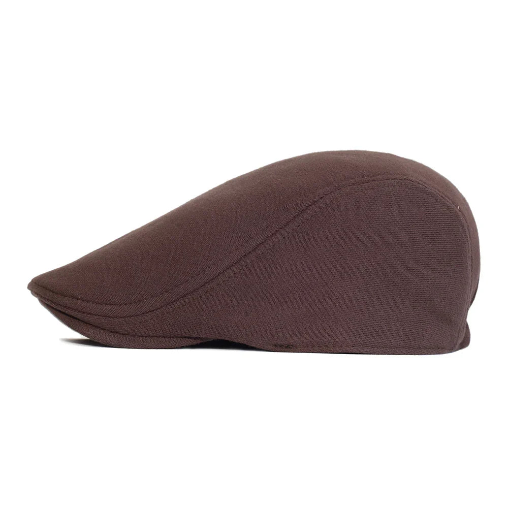 Cotton Newsboy Caps Men Women Hat Soft Casual Beret Solid Unisex Retro Hat Driver Flat Cap The waiter Cap