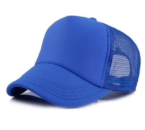 Free Custom Brand LOGO Text Design Personality DIY Trucker Hat AD Baseball Cap Men Women Blank Mesh Adjustable Hat