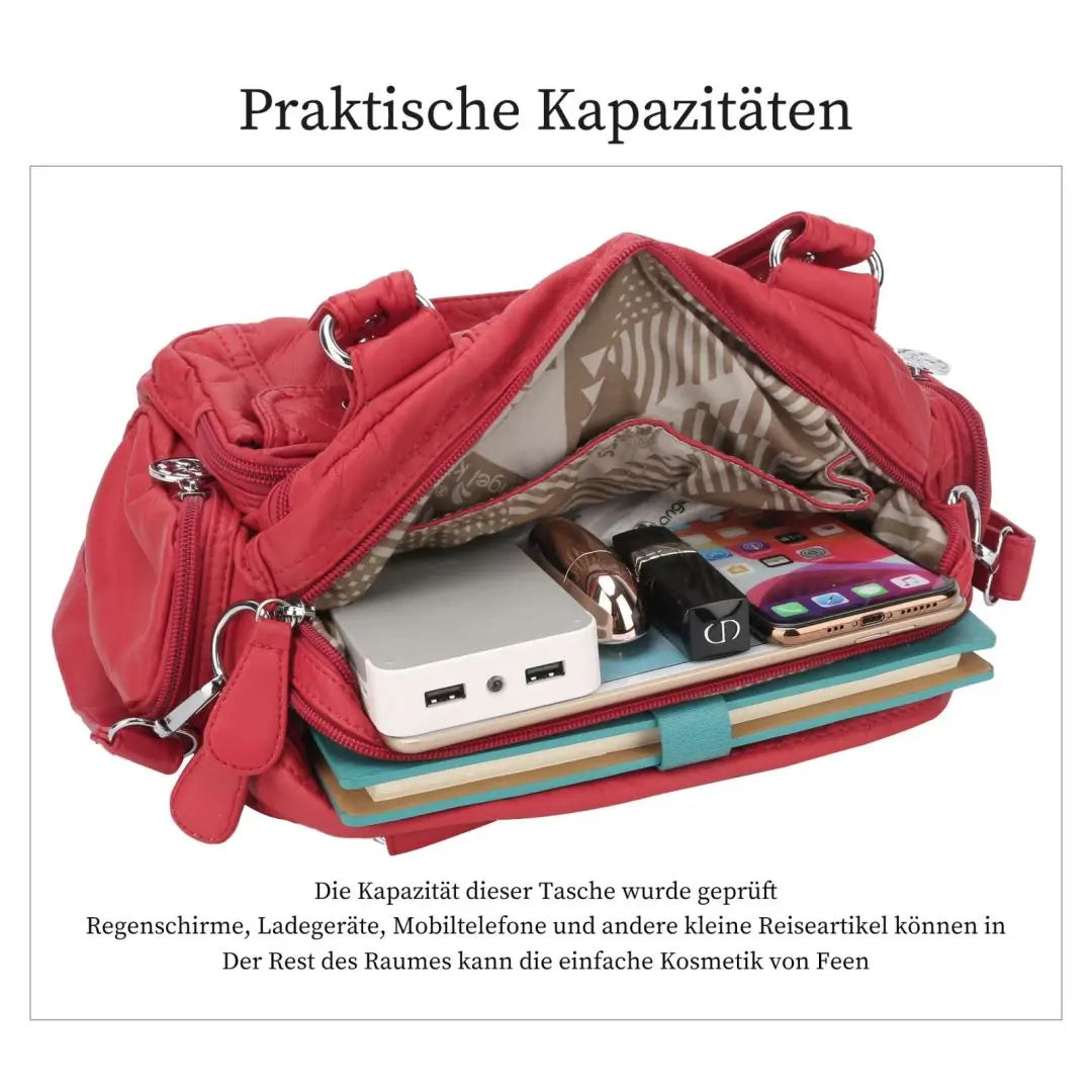 Women Small Handbags Satchel Top-handle Handbag PU Shoulder Bag 8”x11” Dumpling Pack Multi-pockets Shoulder Bag
