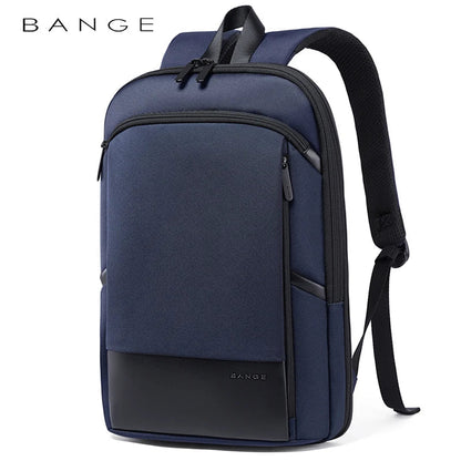 Slim Men Business Expandable Waterproof 15.6" Laptop Backpack Fashion Male Travel Light Scalable Shoulder Bags for Men
