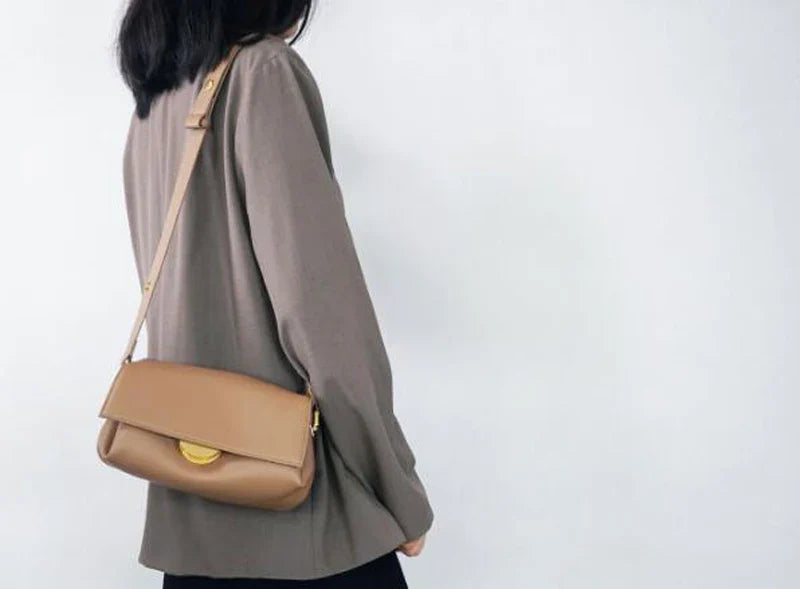 Leather Shoulder Bag for Women, Crossbody Bags, Multi Pockets, Adjustable Strap Purse, Luxury Handbag, Brand Design, Fashion