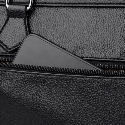 Multi-pocket Handbag Purses Genuine Cowhide Leather Shoulder Bag Luxury Designer Crossbody Messenger Sac Elegant Tote for Women