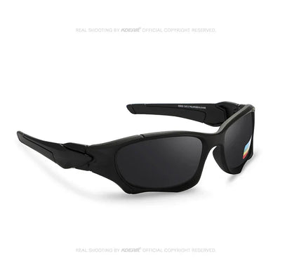 Outdoor Sports Polarized Sunglasses Men Curve Cutting Frame Stress-Resistant Lens Shield Sun Glasses Women KD0623