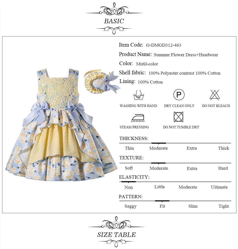 Mother Kids Baby Girls Summer Autumn Flower Bridesmaid Dresses for Children Princess Party Wedding Clothes 2368101214Y