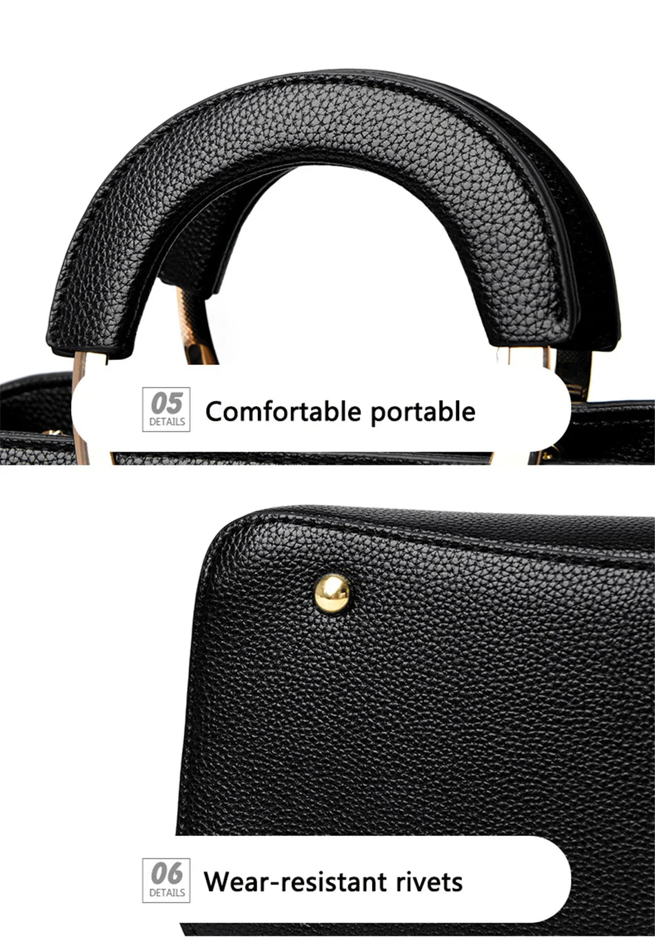 High Quality Leather Casual Tote Luxury Handbags Women Bags Designer Shoulder Crossbody Bags for Women 2024