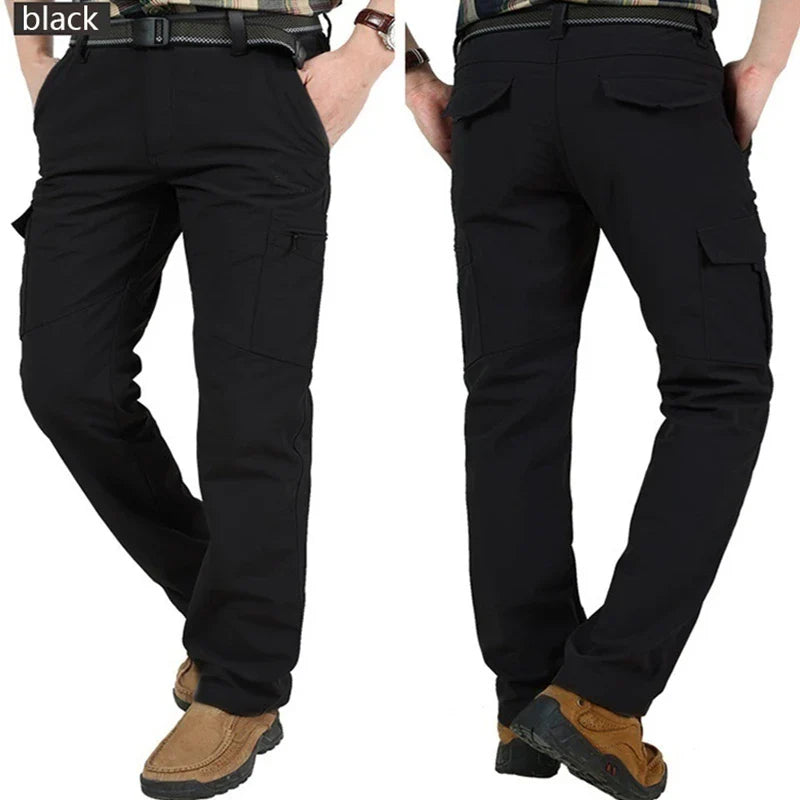 Cargo Pants Men Summer Tacitcal Casual Trousers Waterproof Quick Dry Multi Pocket Pant Male Work Outdoor Joggers Running 5XL