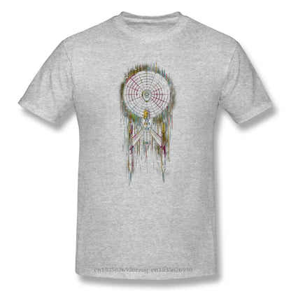 Men Clothing Stars Treke Science FictionTV Series Tops T-Shirt Neon Boldly Oversize Short Sleeve