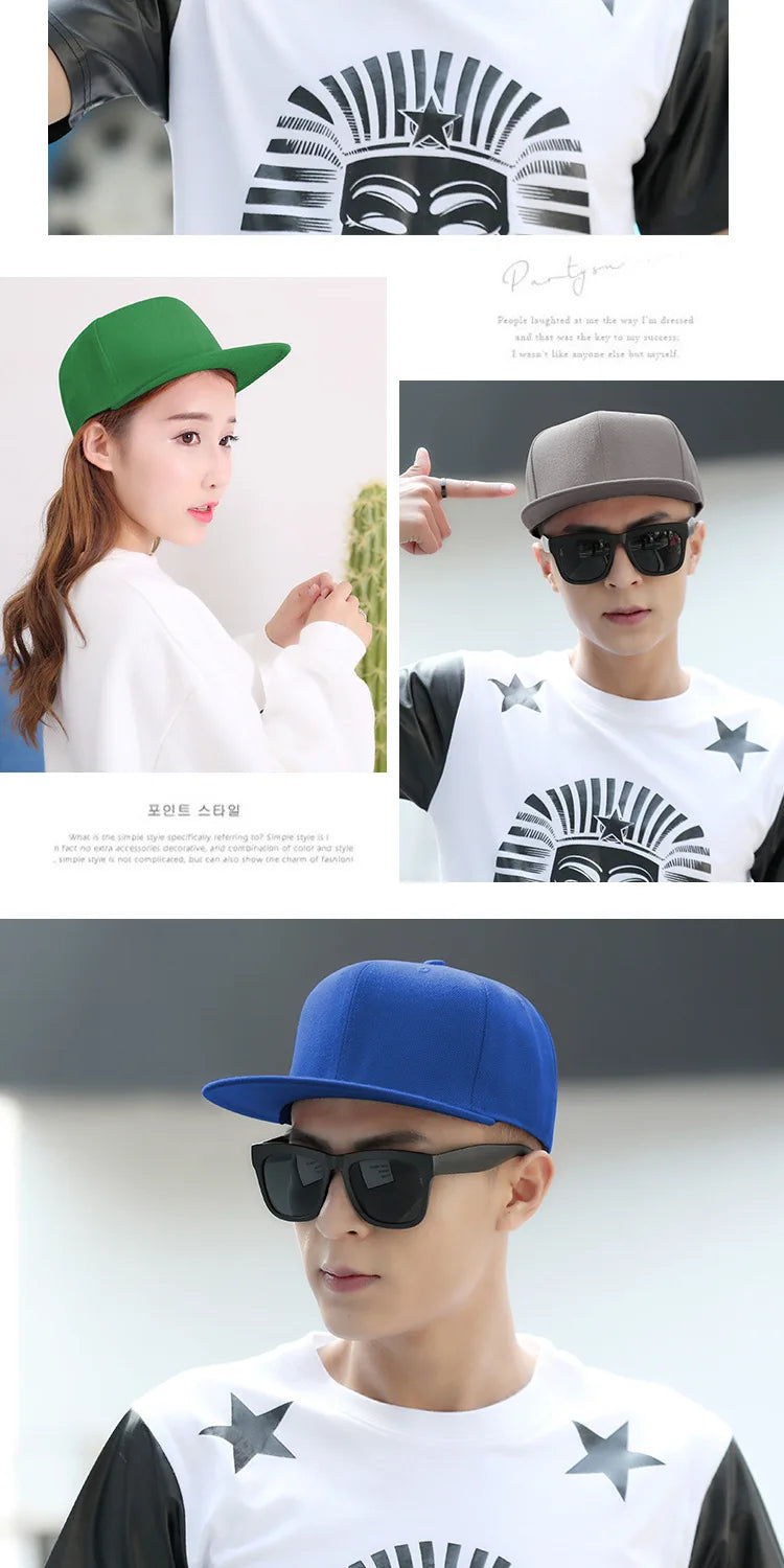 Man Plus Size Baseball Caps Adult Flat Peak Hip Hop Fitted Hat Men Women Large Size Snapback Cap size 6 3/4 to size 8