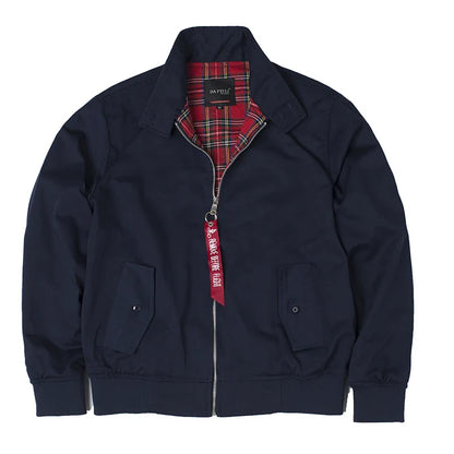 2025 Chamarras Para Hombre European Solid Classic Retro Vintage Bomber Jacket Men Windbreaker Streetwear Trendy Coats