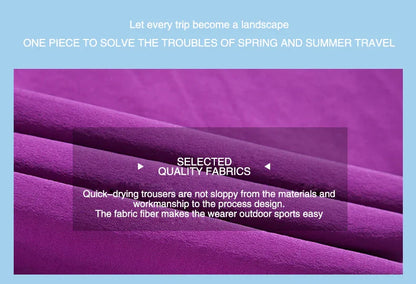 Women Hiking Pants Camping Trekking Running Climbing Mountain Trousers Lightweight Quick Dry Waterproof Summer Pants