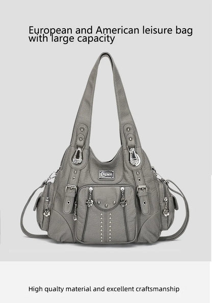 Bag Women Fashion Handbags Women Shoulder Bags PU Leather Handbag Female Satchel Shoulder Purse Bag bolsa feminina